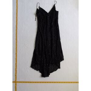 Vintage Ann Taylor Black Sequin Beaded Dress 80s 90s India Eveningwear